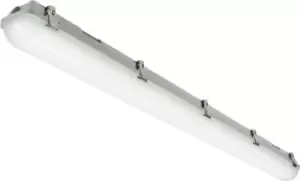 Image of KnightsBridge 230V IP65 IK08 4ft Selectable 19W/37W CCT Adjustable Microwave ST Emergency Non-Corrosive