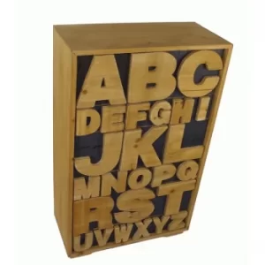 Image of Alphabet Cabinet 54 x 26 x 89cm