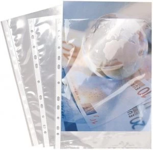 Image of Exacompta Punch Pockets PP A4 90mic Clear PK50
