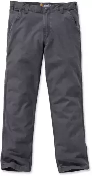 Image of Carhartt Rugged Flex Rigby Dungaree Pants, grey, Size 36, grey, Size 36