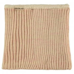 Image of SoulCal Knitted Snood Womens - Pink/White