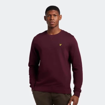 Image of Mens Crew Neck Sweatshirt - Burgundy - S