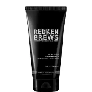Image of Redken Brews Mens Work Hard Molding Paste 150ml