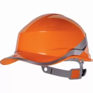 Image of Venitex Hi-Vis Baseball PPE Safety Helmet (One Size) (Orange)
