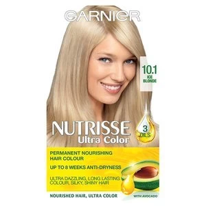Image of Garnier Nutrisse 10.1 Ice Blonde Permanent Hair Dye Blonde