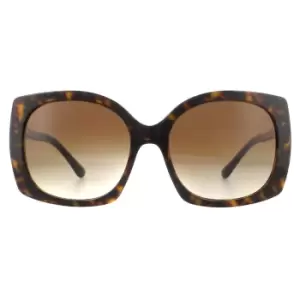 Image of Square Havana Brown Gradient Dark Brown Sunglasses