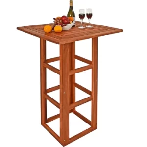 Image of Bar Table Acacia Wood 75x75x110cm