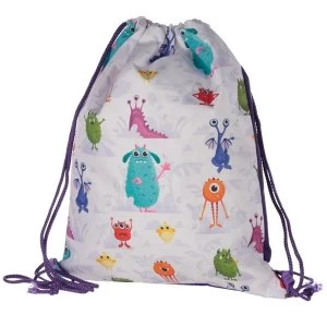Image of Kids Monsters Design Handy Drawstring Bag