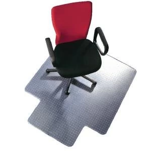 Image of Q-Connect Chair Mat PVC 914x1219mm Clear Studded underside for secure