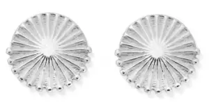 Image of ChloBo SEST3214 Sunburst Sterling Silver Stud Earrings Jewellery