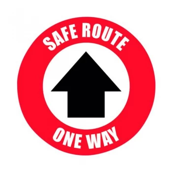 Image of Social Distance Marker Safe Route One Way 235mm SDM06