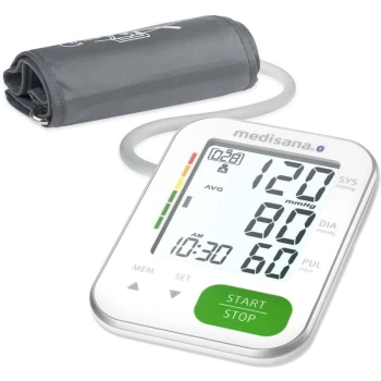 Image of Upper Arm Blood Pressure Monitor BU 570 Connect White - White - Medisana