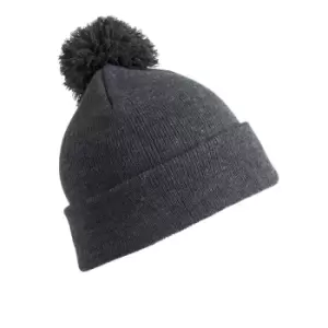 Image of Result Womens/Ladies Winter Essentials Pom Pom Beanie (One Size) (Grey)