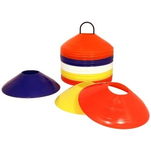 Image of Charles Bentley Space Disc Training Markers Cones With Stand - Set Of 50