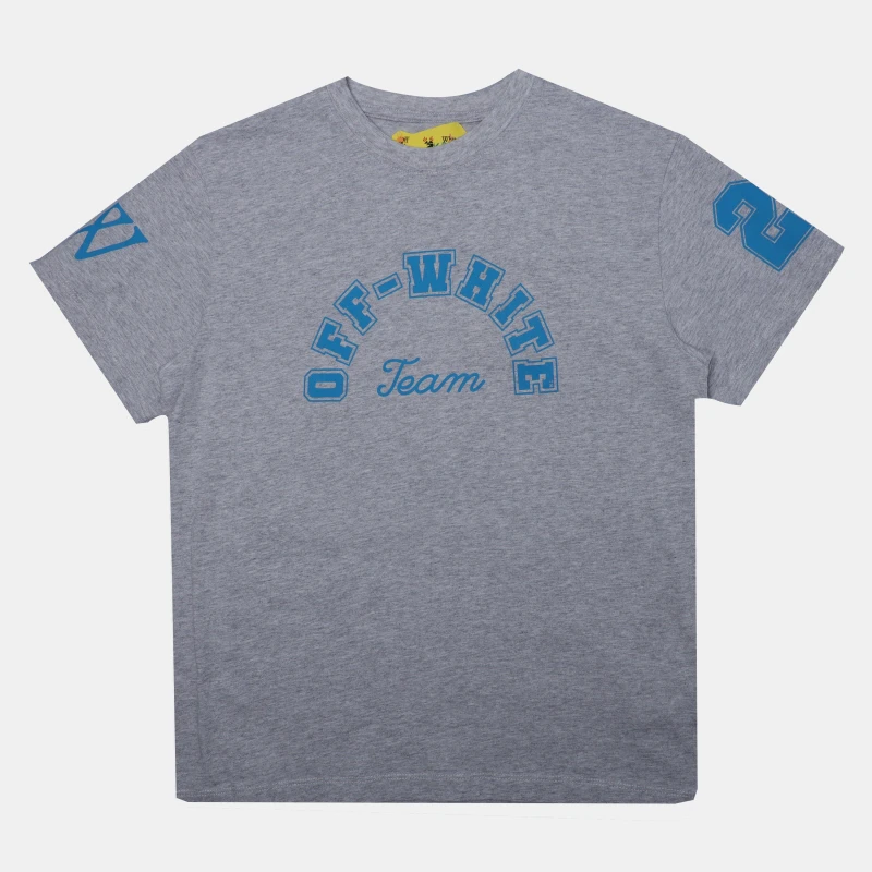 Image of Off White Kids T-Shirt Melange Grey male 8 Yrs