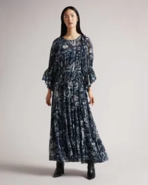 Image of Oversized Midaxi Dress With Sash Tie