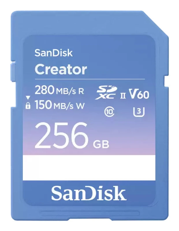 Image of SanDisk Creator - flash memory card - 256GB - SDXC UHS-II SDSDXEP-256G-GNCIS