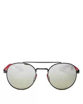 Image of Ray-Ban Womens Polarized Round Sunglasses, 51mm