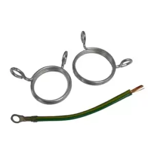 Image of Wiska COMBI Earthing Springs c/w Earth Leads & Screws Steel - E-SPRING25