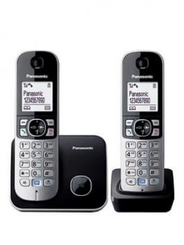 Image of Panasonic KXTG6812 Cordless Phone Twin Handset