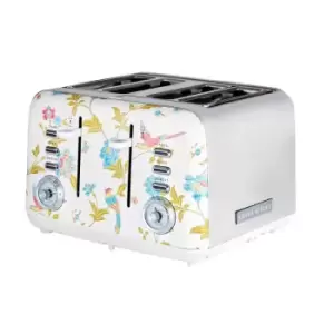 Image of Laura Ashley VQSBT583WSUK Elveden 4 Slice Toaster