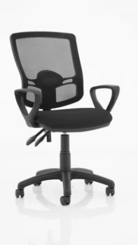 Image of Eclipse Plus II Mesh Deluxe Chair Black loop Arms KC0304
