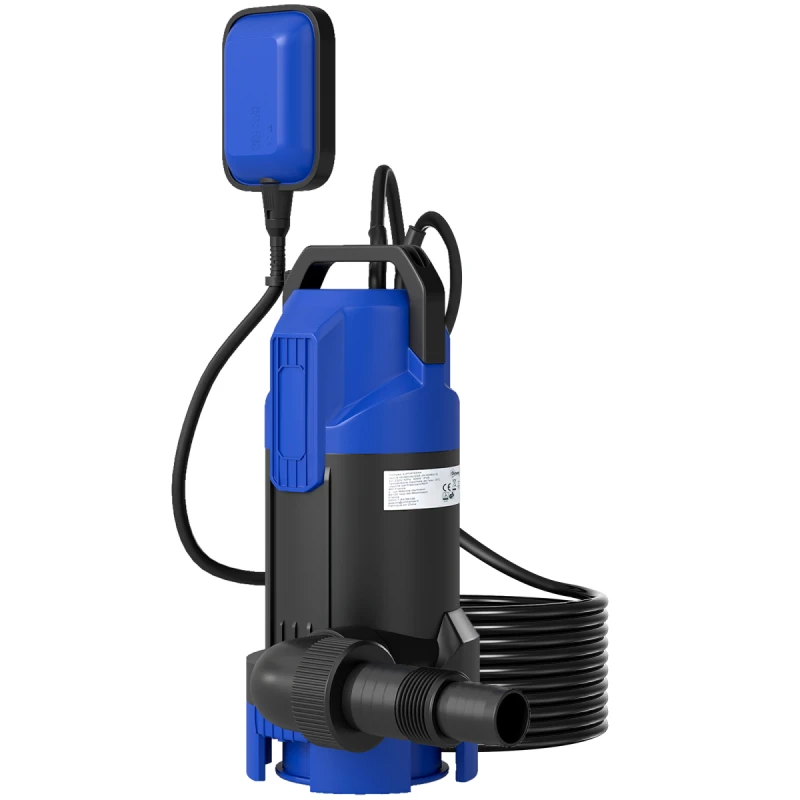 Image of Outsunny 750W Water Pump with Float Switch, 20000L/H Electric Sump Pump, Blue 84H-417V70BU