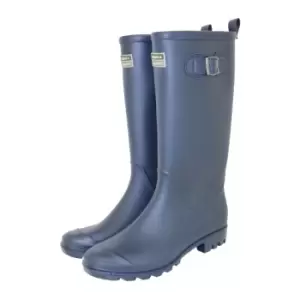 Image of Town & Country Town and Country Burford Full Length Wellington Boots - Navy - 5, Buckled