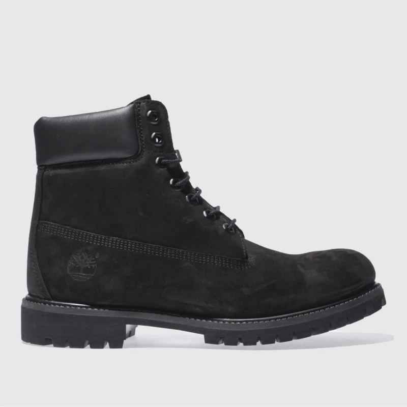Image of Timberland Mens 6" Premium Black Classic Wide Fit Waterproof Boots - UK 9 Black male PS1645BK9