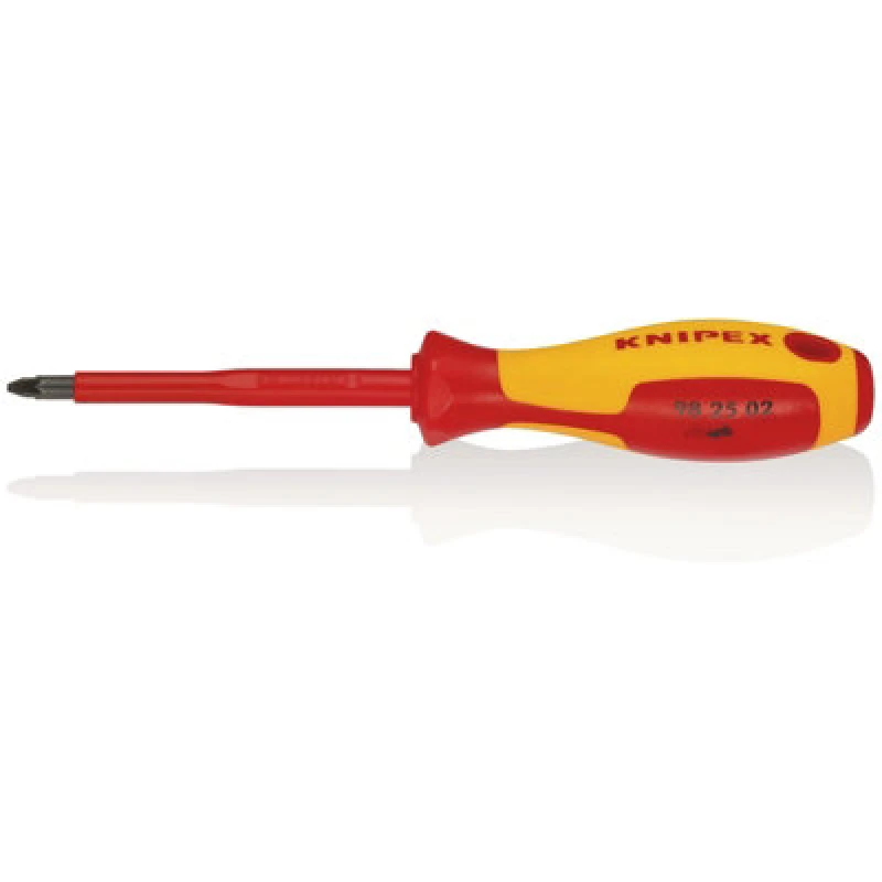 Image of Knipex 98 25 02 Vde Insulated Pozidriv Screwdriver, Pz2 X 100mm 57557