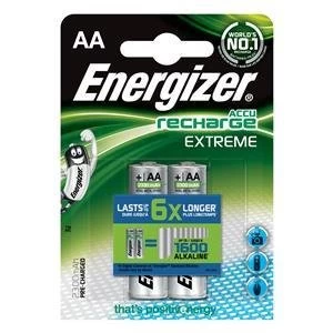 Image of Original Energizer HR6 2300mAh 1.2V AA Rechargeable NiMH Batteries Pack 2