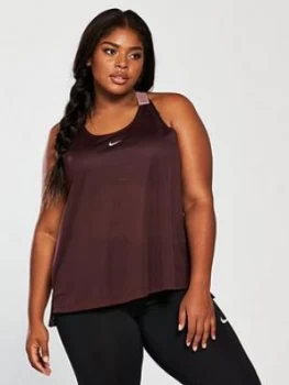 Image of Nike Elastika Vest Curve Burgundy Burgundy Size 18 201X Women