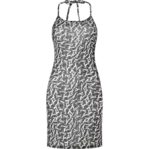 Image of Calvin Klein Dress-Mesh-Print - Black