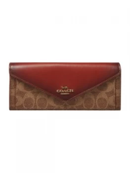 Image of Coach Siganture soft wallet Light Brown
