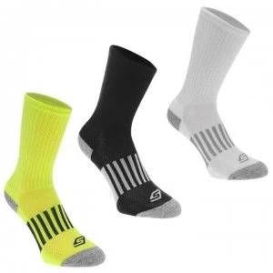 Image of Skechers Performance Division 3 Pack Crew Socks Junior Boys - Yellow