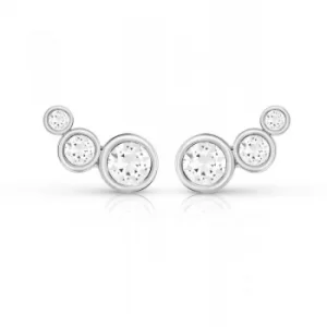 Image of Ladies Guess Crystal Beauty Silver Earrings