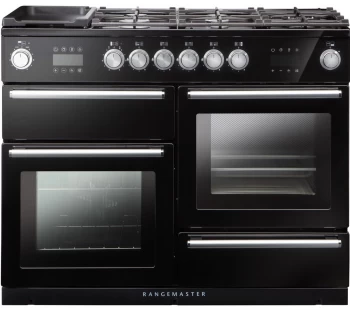 Image of Rangemaster Nexus Steam 110cm Dual Fuel Range Cooker - Black