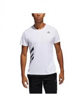 Image of adidas Run It T-Shirt - White, Size 2XL, Men