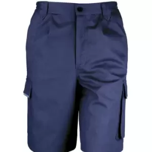 Image of Result Unisex Work-Guard Action Shorts / Workwear (S) (Navy Blue) - Navy Blue