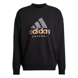 Image of adidas Arsenal DNA Crew Sweatshirt Mens - Black