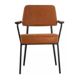 Image of Olivia's Soft Industrial Collection - Dayna Armchair in Camel
