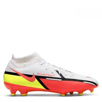 Image of Nike Phantom GT Academy DF FG Football Boots - White/Crimson