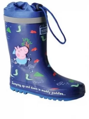 Image of Regatta Boys Peppa Pig Splash Welly, Blue, Size 8