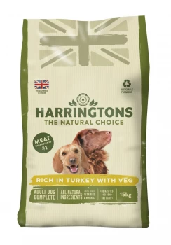 Image of Harringtons Rich in Turkey and Veg Dry Dog Food - 15kg