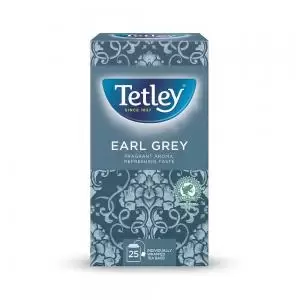 Image of Tetley Earl Grey Tea Bags Individually Wrapped and Enveloped Pack 25