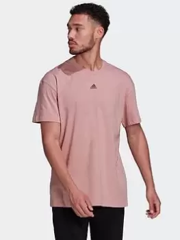 Image of adidas Essentials Feelvivid Drop Shoulder T-Shirt, Yellow, Size L, Men