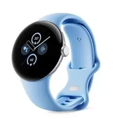 Image of Google Pixel Watch 2 - 4G LTE + WiFi - Silver Case/Bay Band