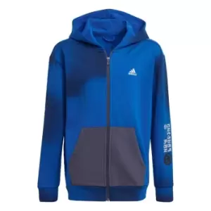 Image of adidas ARKD3 Full-Zip Hoodie Kids - Royal Blue / Black / Shadow Na