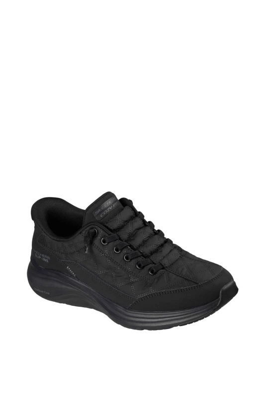Image of Skechers Womens Contour Foam Cozy Fit Trainer in Black Size: 4 Black Female 4
