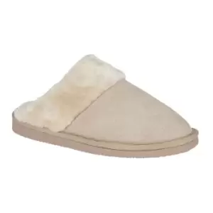 Image of Mokkers Womens/Ladies Kelsei Suede Slippers (4 UK) (Stone)